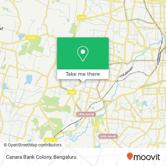 Canara Bank Colony map