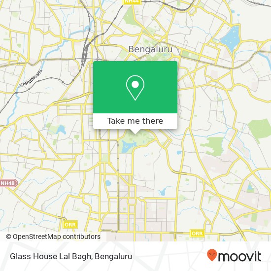 Glass House Lal Bagh map