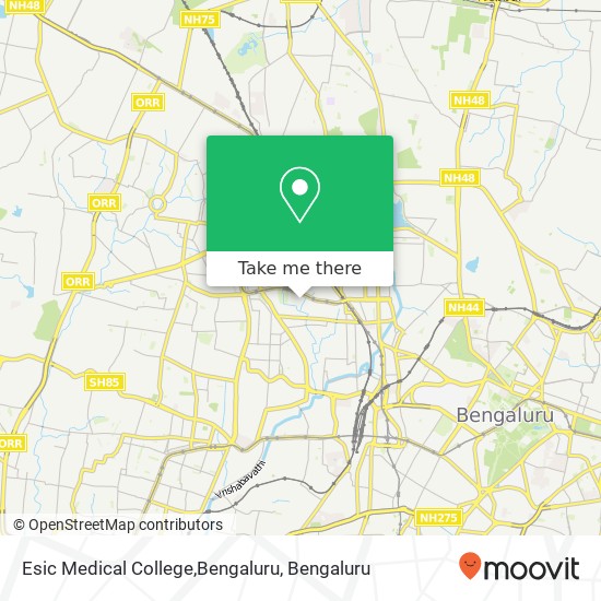 Esic Medical College,Bengaluru map