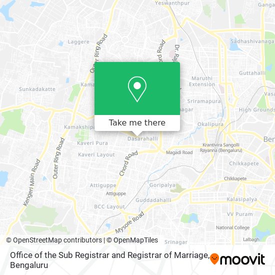 Office of the Sub Registrar and Registrar of Marriage map