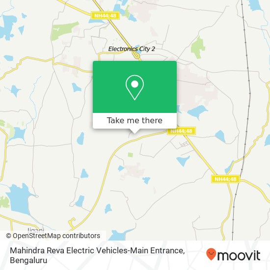 Mahindra Reva Electric Vehicles-Main Entrance map