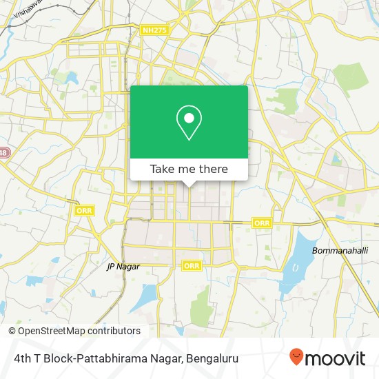 4th T Block-Pattabhirama Nagar map