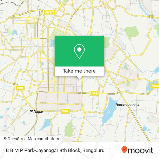 B B M P Park-Jayanagar 9th Block map