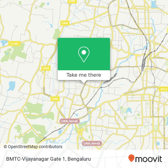 BMTC-Vijayanagar Gate 1 map