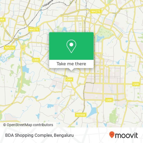 BDA Shopping Complex map