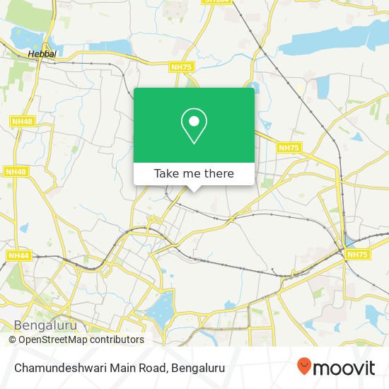 Chamundeshwari Main Road map