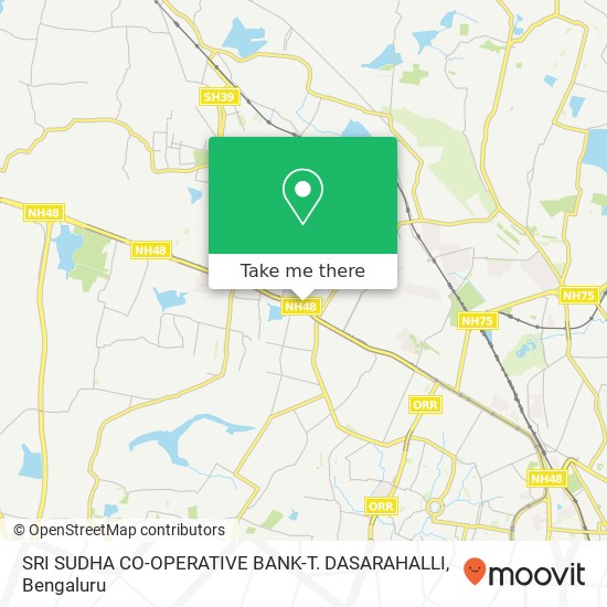 SRI SUDHA CO-OPERATIVE BANK-T. DASARAHALLI map