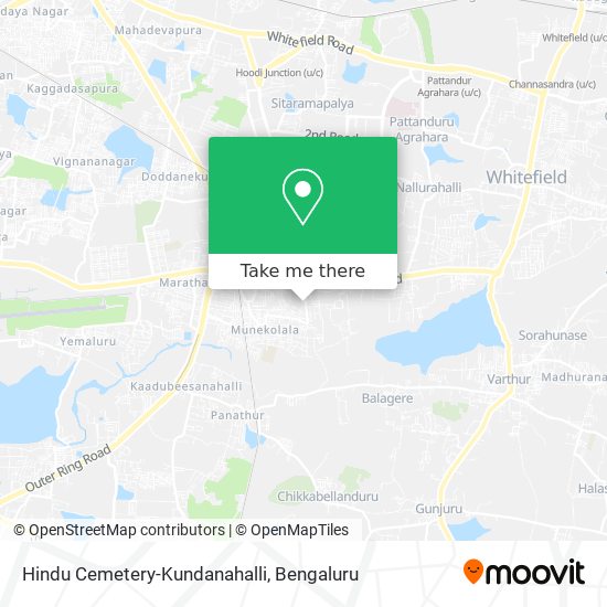 Hindu Cemetery-Kundanahalli map
