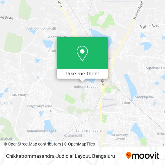 Chikkabommasandra-Judicial Layout map