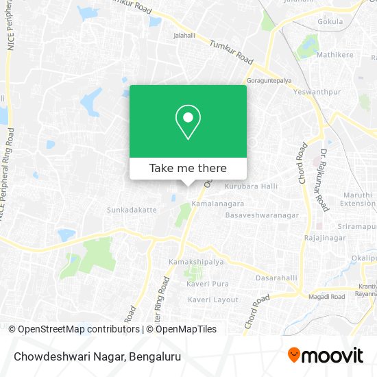 Chowdeshwari Nagar map