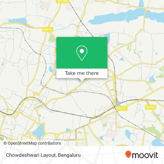 Chowdeshwari Layout map