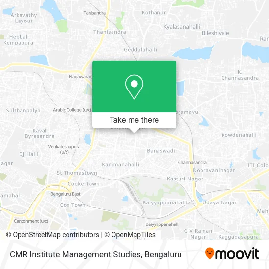 CMR Institute Management Studies map