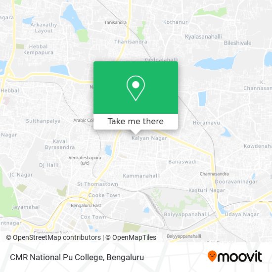 CMR National Pu College map