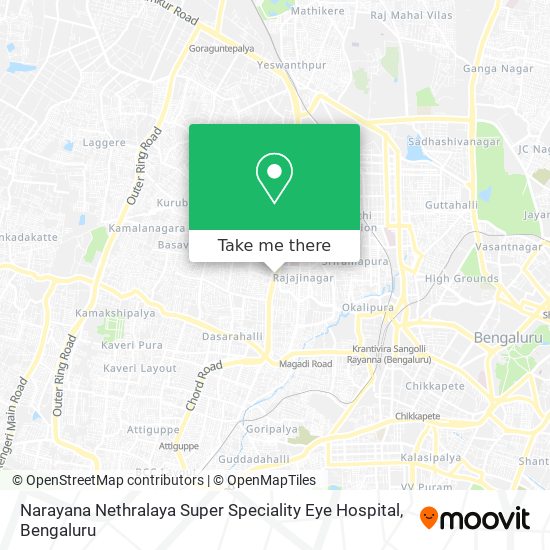 Narayana Nethralaya Super Speciality Eye Hospital map