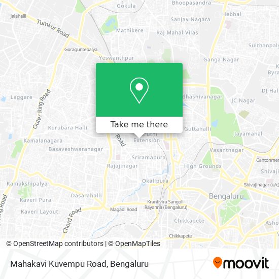 Mahakavi Kuvempu Road map