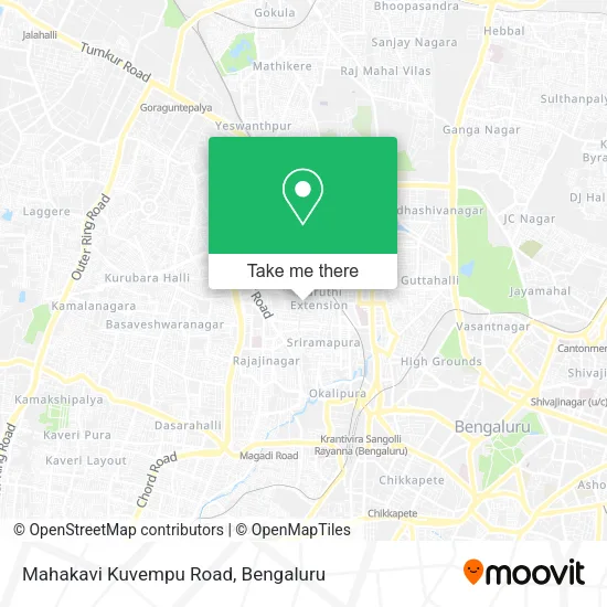 Mahakavi Kuvempu Road map