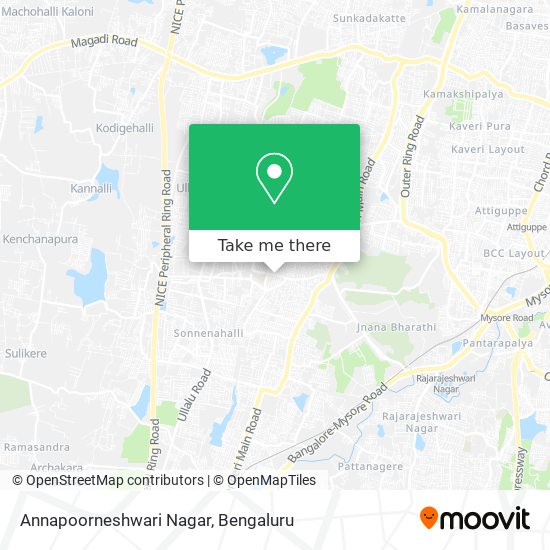Annapoorneshwari Nagar map