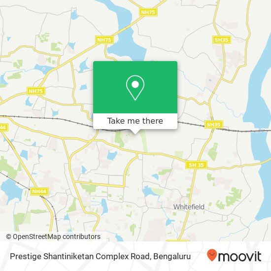 Prestige Shantiniketan Complex Road map