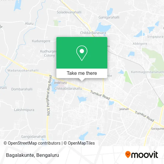 Bagalakunte map