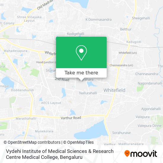 Vydehi Institute of Medical Sciences & Research Centre Medical College map