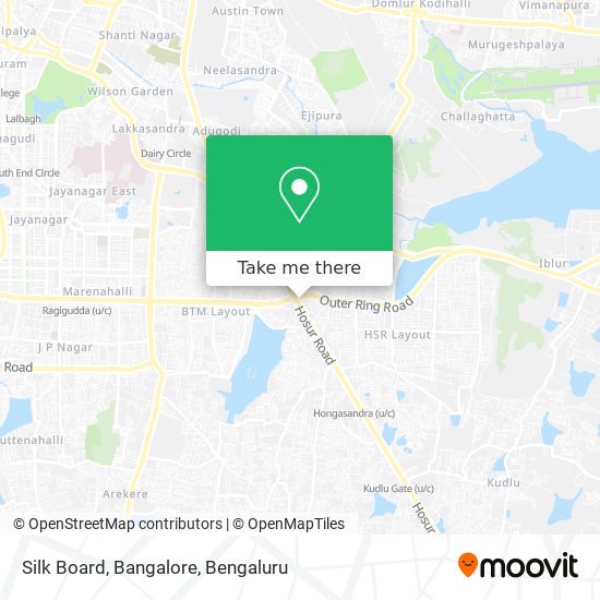 Silk Board, Bangalore map