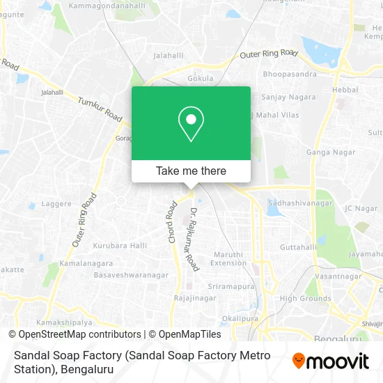 Sandal Soap Factory (Sandal Soap Factory Metro Station) map