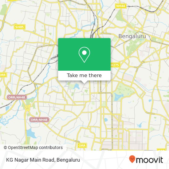 KG Nagar Main Road map