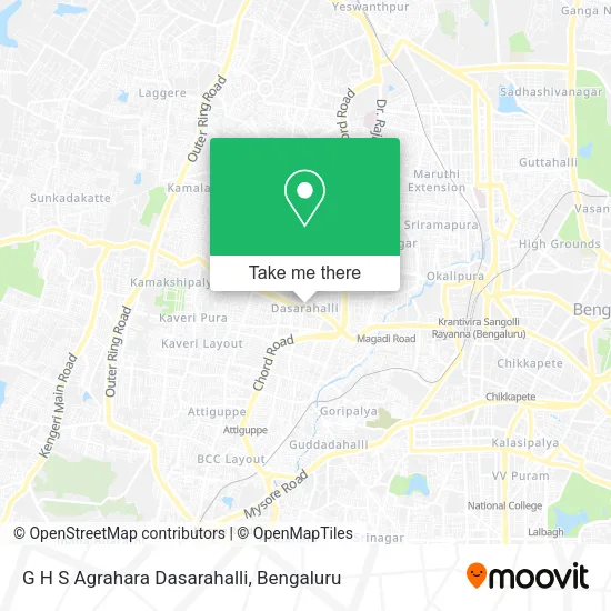 G H S Agrahara Dasarahalli map