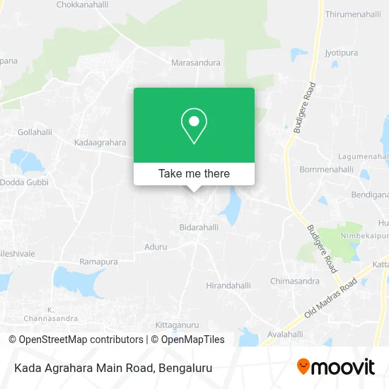 Kada Agrahara Main Road map
