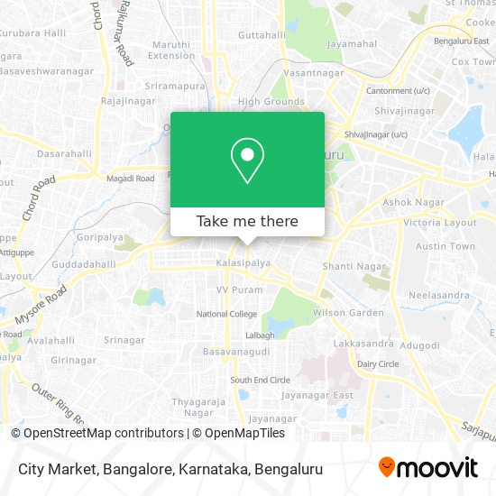 City Market, Bangalore, Karnataka map
