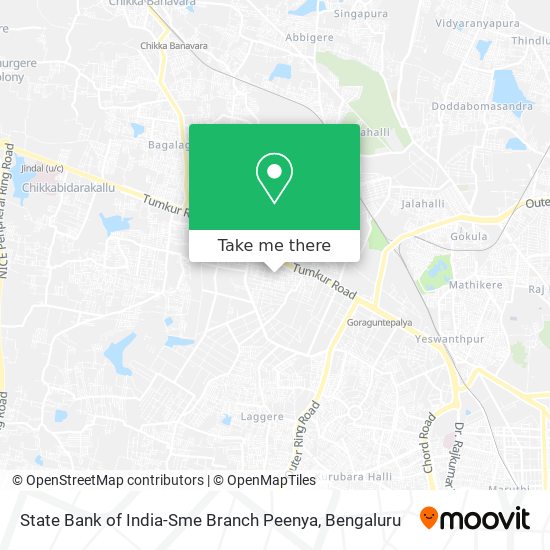 State Bank of India-Sme Branch Peenya map