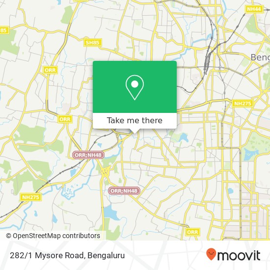 282/1 Mysore Road map