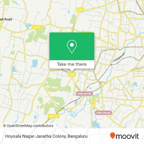 Hoysala Nagar-Janatha Colony map