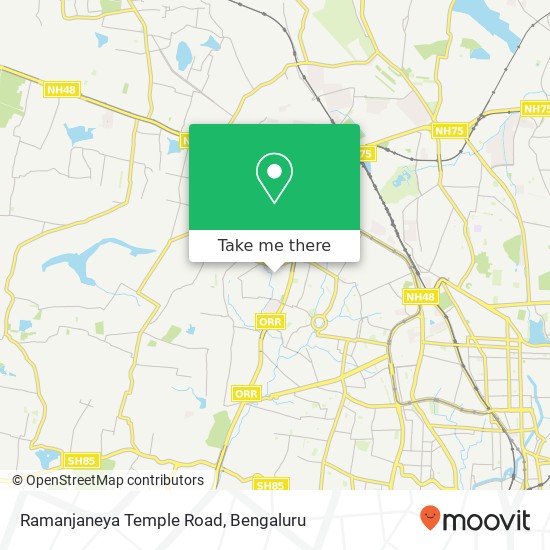 Ramanjaneya Temple Road map