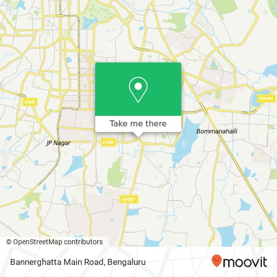 Bannerghatta Main Road map