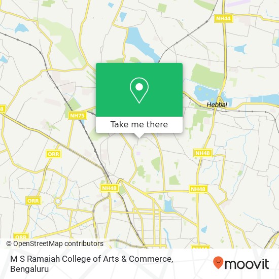 M S Ramaiah College of Arts & Commerce map