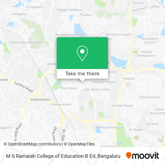 M S Ramaiah College of Education B Ed map