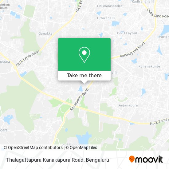 Thalagattapura Kanakapura Road map