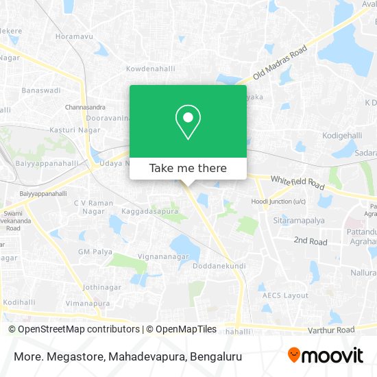 More. Megastore, Mahadevapura map