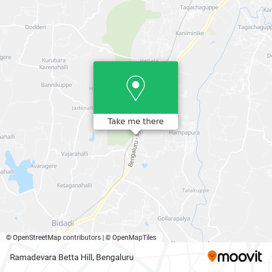 Ramadevara Betta Hill map