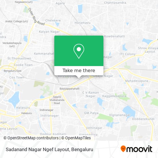 Sadanand Nagar Ngef Layout map