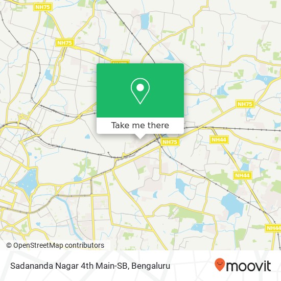 Sadananda Nagar 4th Main-SB map