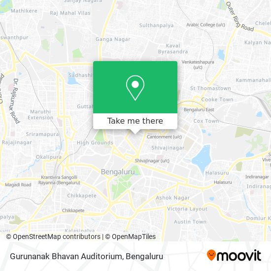 Gurunanak Bhavan Auditorium map