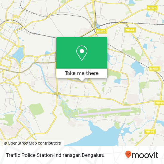 Traffic Police Station-Indiranagar map