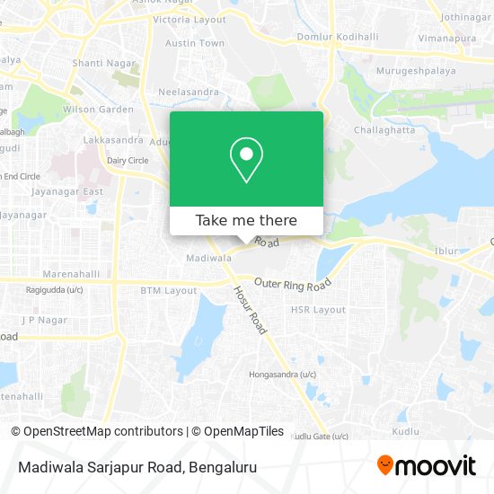 Madiwala Sarjapur Road map