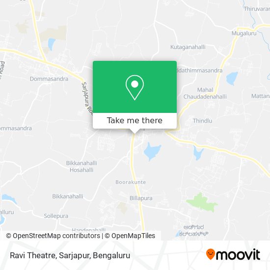 Ravi Theatre, Sarjapur map