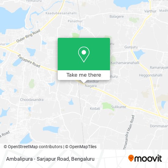 Ambalipura - Sarjapur Road map