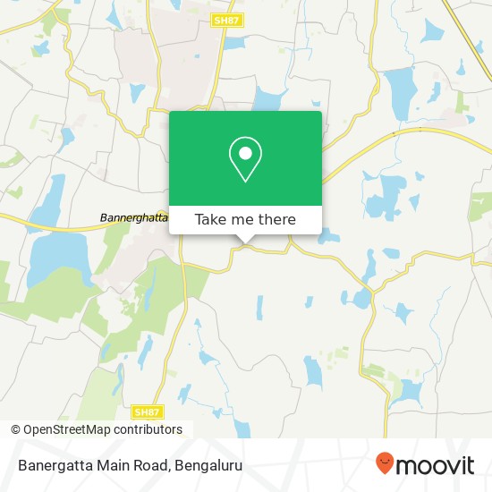 Banergatta Main Road map