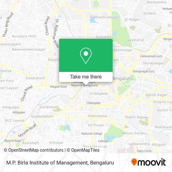 M.P. Birla Institute of Management map