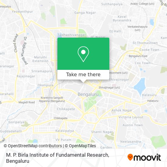 M. P. Birla Institute of Fundamental Research map